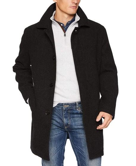 prada wool coat black men|Black Single.